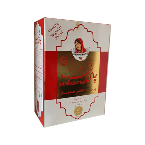 چای ساده شهرزاد پاکت قرمز هندوستان 400 گرم
